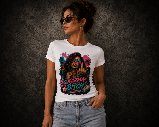 Premium T-Shirt Damen -  Karma
