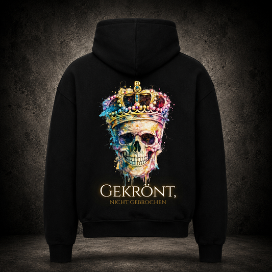 VACANCY Oversized Zipper Hoodie - GEKRÖNT