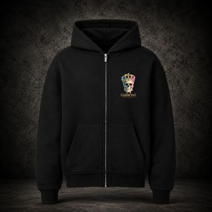 VACANCY Oversized Zipper Hoodie - GEKRÖNT