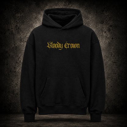 VACANCY Oversized Hoodie - BC SKULLCROWN (Gold Edition)