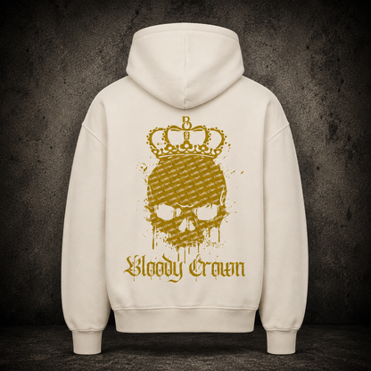 VACANCY Oversized Hoodie - BC SKULLCROWN (Gold Edition)