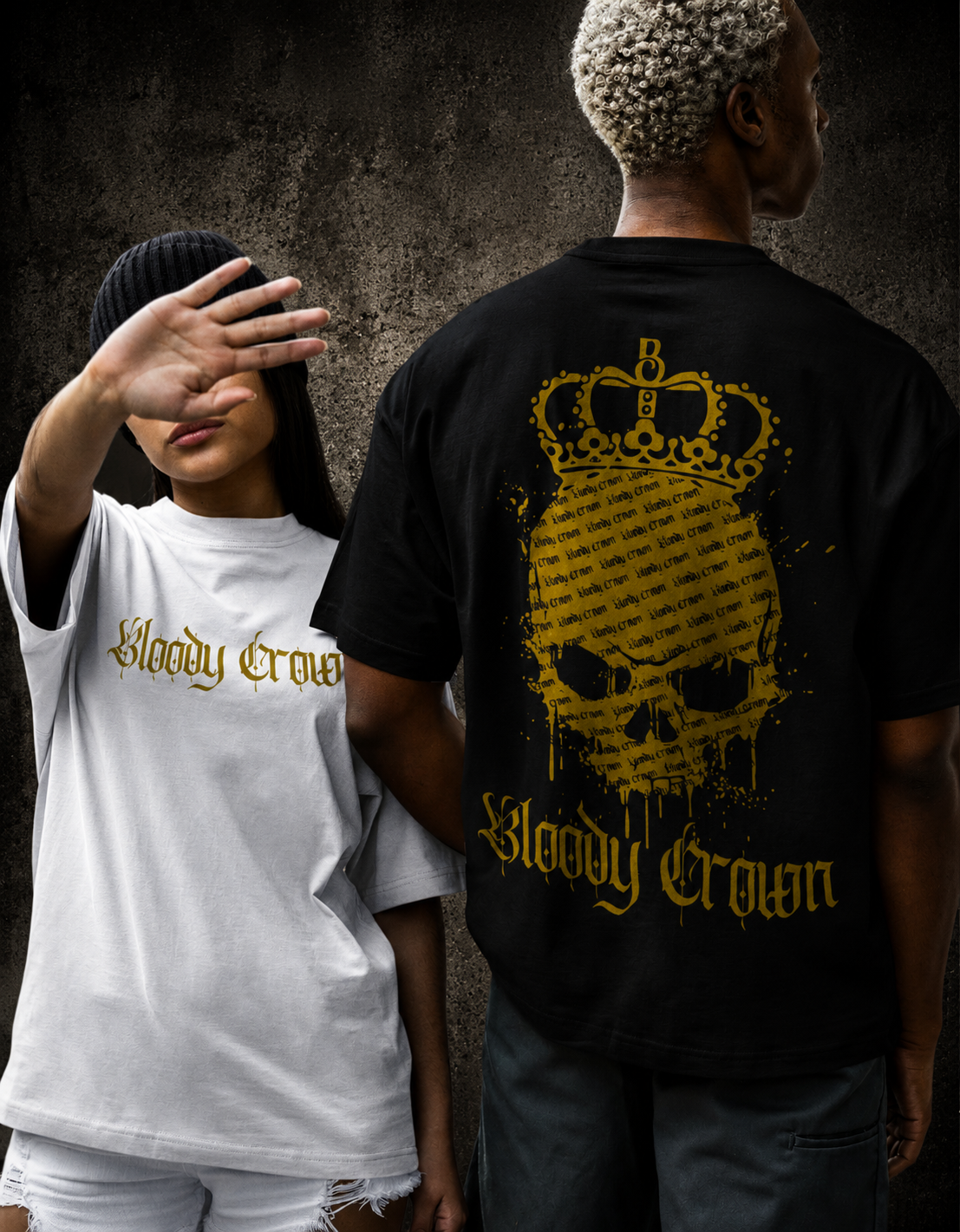 VACANCY Oversized Shirt - BC SKULL (Gold Edition)