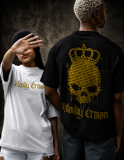 VACANCY Oversized Shirt - BC SKULL (Gold Edition)