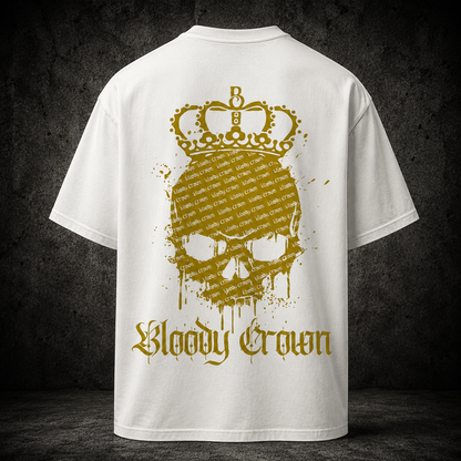 VACANCY Oversized Shirt - BC SKULL (Gold Edition)