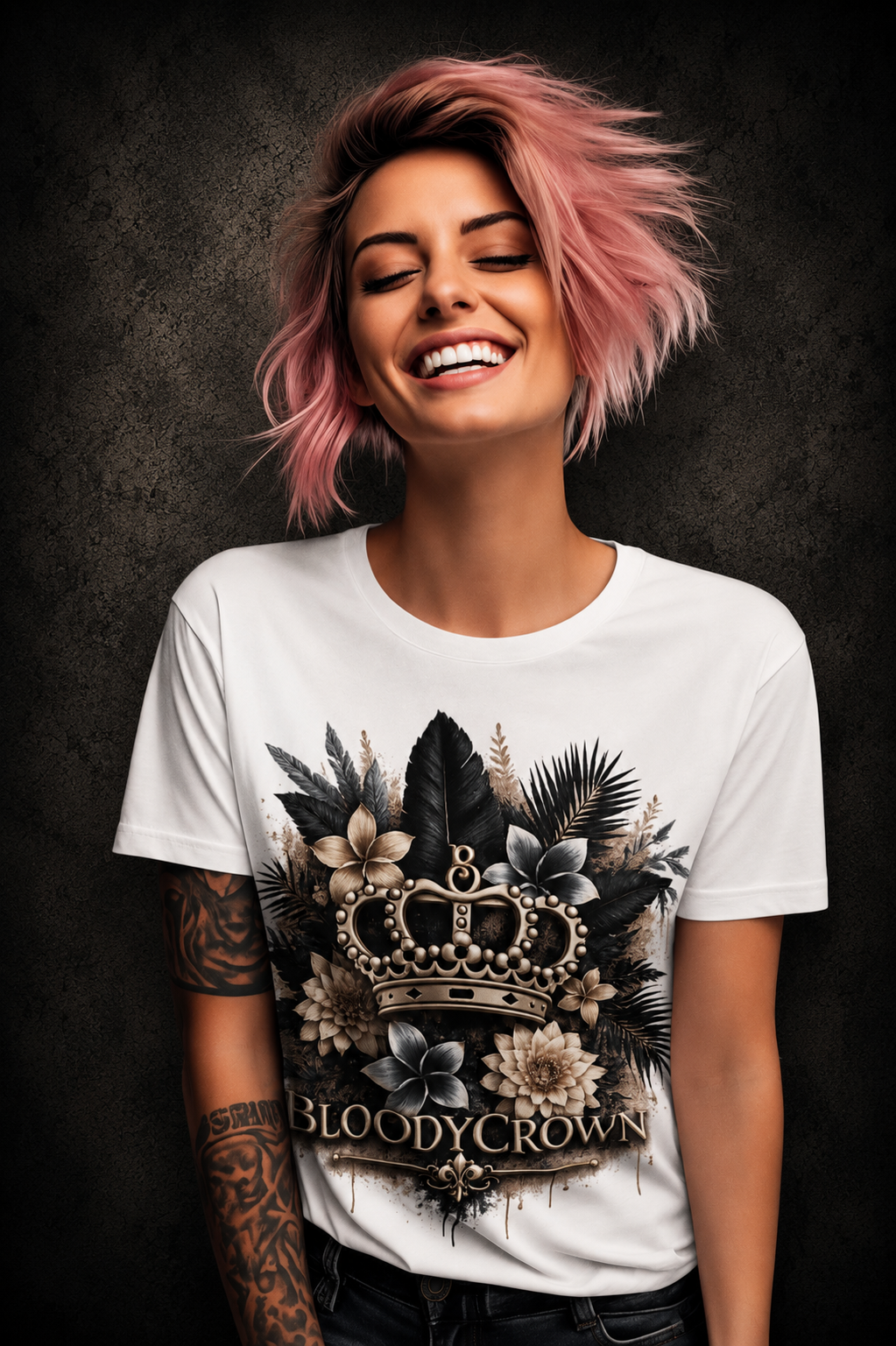 Premium  T-Shirt Damen- BLUEFLOWER
