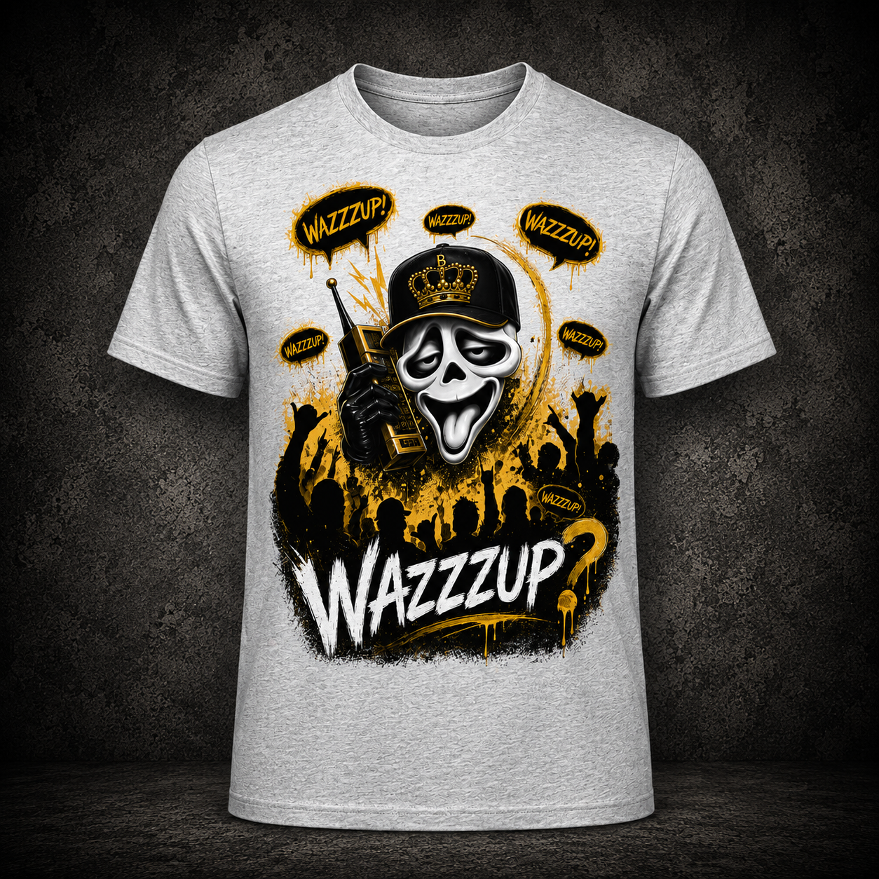 Premium T-Shirt Herren - WAZZZUP