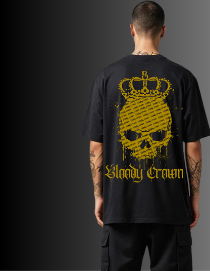 BC Skull Oversized Shirt - Gold Edition